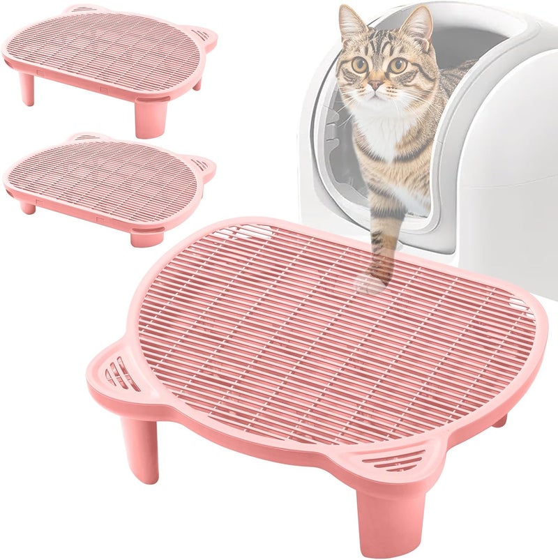 Bata Litter Catching Step for Cat Litter Box, Litter Trap Stool for Automatic Litter Box Self Cleaning, Litter Collection Stairs, Litter Catcher Ramp for Old Geriatric Senior Cat or Kitten - Image 1